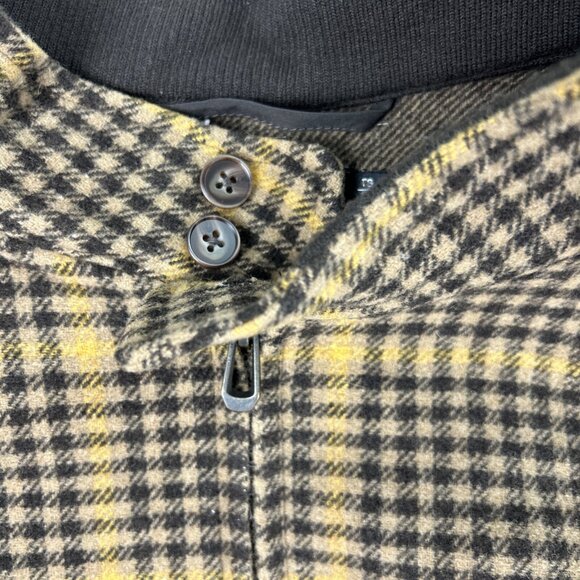 Men’s XL le 31 Simon’s Recycled Fibres Wool-like Jacket Full Zip Plaid Brown - Picture 3 of 10